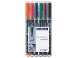 Afbeeldingen van Staedtler viltstift ohp lumocolor, superfijn, assorti, 313 wp6