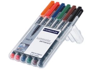 Afbeeldingen van Staedtler viltstift ohp lumocolor, fijn, assorti, 318 wp6