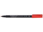 Afbeeldingen van Staedtler viltstift ohp lumocolor, medium, 317-2, rood