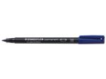 Afbeeldingen van Staedtler viltstift ohp lumocolor, medium, 317-3, blauw