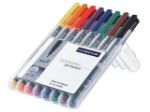 Afbeeldingen van Staedtler viltstift ohp lumocolor, verpakking 8 stuks, fijn, assorti, 318 wp8