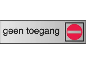 Afbeeldingen van Posta infobord pictogram, 165 x 44 mm, geen toegang, 39075