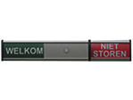 Afbeeldingen van Posta infobord, 125 x 30 mm, welkom/niet storen, 39202