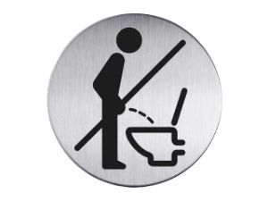 Afbeeldingen van Durable infobord pictogram, rond, verboden staand urineren, 492123