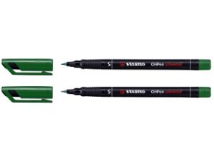 Afbeeldingen van Stabilo viltstift ohp rond, 0.4 mm, superfijn, 841/36, groen