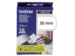 Afbeeldingen van Brother labeltape, 36 mm x 8 meter, tze-261, wit/zwart