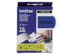Afbeeldingen van Brother labeltape, 18 mm x 8 meter, tze-541, blauw/zwart