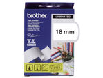 Afbeeldingen van Brother labeltape, 18 mm x 8 meter, tze-n241, wit/zwart