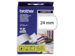 Afbeeldingen van Brother labeltape, 24 mm x 8 meter, tze-251, wit/zwart