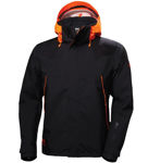 Afbeeldingen van Helly Hansen jack chelsea evolution shell zwart/oranje 2XL