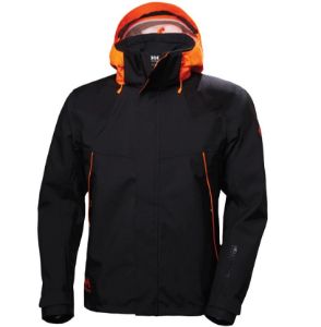 Afbeeldingen van Helly Hansen jack chelsea evolution shell zwart/oranje S