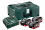 Afbeeldingen van Metabo accu basisset 3x LiHD 18v 5.5Ah