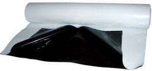 Afbeeldingen van Afdekfolie zwart/wit        2x25mtr