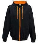 Afbeeldingen van Varstiy hooded vest zwart/oranje