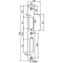 Afbeeldingen van Nemef sluitplaat afgeronde hoeken RVS P646/17/U DR.1+3 D&N DIN LS