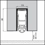 Afbeeldingen van Ellen Automatische valdorpel EM Uni-Proof 628mm