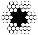 Afbeeldingen van DX Staalkabel , 1 mm, 100 meter, 4 x 3 draden, gegalvaniseerd, verzinkt