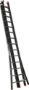 Afbeeldingen van Kelfort Opsteekladder MAGNUS 3x14 gecoat aluminium 3 delig zwart