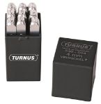 Afbeeldingen van TURNUS Set slagcijfers, extra zware kwaliteit, glansverzinkt, 9-delig series 330 0-9