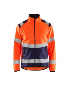 Afbeeldingen van Blåkläder Softshell jack High Vis 4877 oranje/marine L