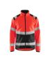 Afbeeldingen van Blåkläder Softshell jack High Vis 4877 rood/zwart 4XL