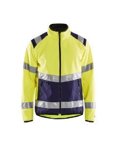 Afbeeldingen van Blåkläder Softshell jack High Vis 4877 marineblauw/geel XL