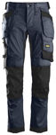 Afbeeldingen van Snickers Workwear AllroundWork, Stretch Werkbroek met Holsterzakken 6241 Blauw / zwart 100