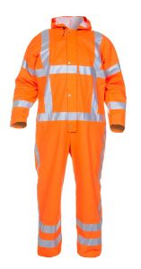 Afbeeldingen van Hydrowear regenoverall Overton RWS fluor oranje