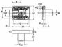 Afbeeldingen van JuNie® Meubelslot opleg cilinder 2820 doornmaat 15-40mm