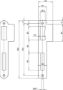 Afbeeldingen van Lips Sluitplaat dag- en nachtslot SPT2420R, gegalvaniseerd, rvs