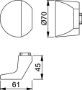 Afbeeldingen van HOPPE Knop t.b.v. veiligheidsschilden en rozetten 31G F1