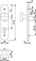 Afbeeldingen van HOPPE Knopschild ovaal 58/3056RF-3 PC72 F1