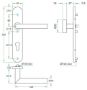 Afbeeldingen van Artitec Proline Classic Deurkruk op langschild TESSA PC72 rvs