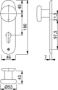 Afbeeldingen van HOPPE Knop op kortschild 53/273KP PC72 f1