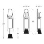 Afbeeldingen van INTERSTEEL Deurvastzetter 180 mm rvs geborsteld 4440 