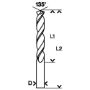 Afbeeldingen van Bosch Metaalboren HSS-Co, DIN 338 4.5x47