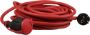 Afbeeldingen van kelfort Verlengsnoer 10 meter 3x1.5mm2 h07rn-f rood neopreen