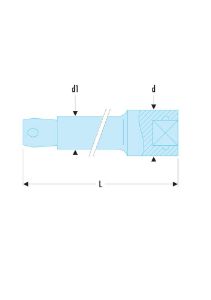 Afbeeldingen van Facom Verlengstuk 1/4" R 250mm
