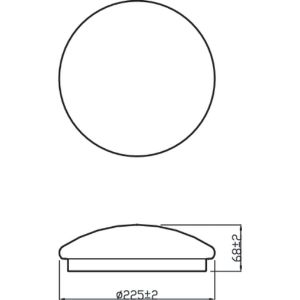 Afbeeldingen van Philips led plafondlamp Moire cl200 rd 6w 27k