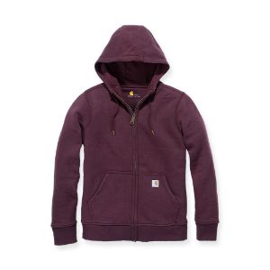 Afbeeldingen van Carhartt Relaxed fit midweight full-zip sweatshirt bordeaux rood