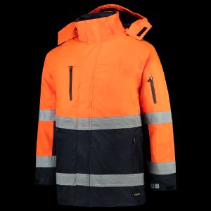 Afbeeldingen van Tricorp safety parka ISO20471 bicolor fluor oranje/marine