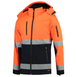 Afbeeldingen van Tricorp safety softshell ISO20471 bicolor fluor oranje/marine