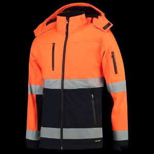 Afbeeldingen van Tricorp safety softshell ISO20471 bicolor fluor oranje/marine