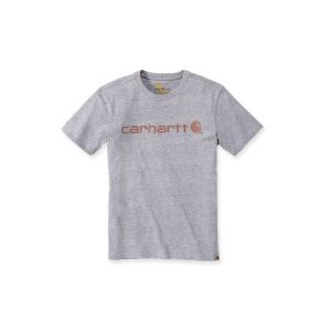 Afbeeldingen van Carhartt Loose fit heavyweight short-sleeve logo graphic t-shirt grijs