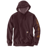 Afbeeldingen van Carhartt Loose fit midweight logo sleeve graphic sweatshirt bordeaux rood