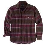 Afbeeldingen van Carhartt Rugged flex® relaxed fit midweight flannel fleece-lined shirt bruin