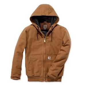 Afbeeldingen van Carhartt Loose fit washed duck insulated active jac bruin