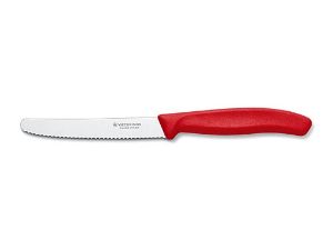 Afbeeldingen van Tomaten/tafelmes,Victorinox,SwissClassic,rvs/rood PP,golf 12cm