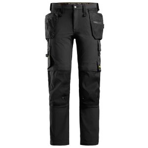 Afbeeldingen van Snickers Workwear AllroundWork, Full Stretch Werkbroek met Holsterzakken zwart