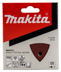 Afbeeldingen van Makita Schuurvel 3-k k120 red v. P-33299